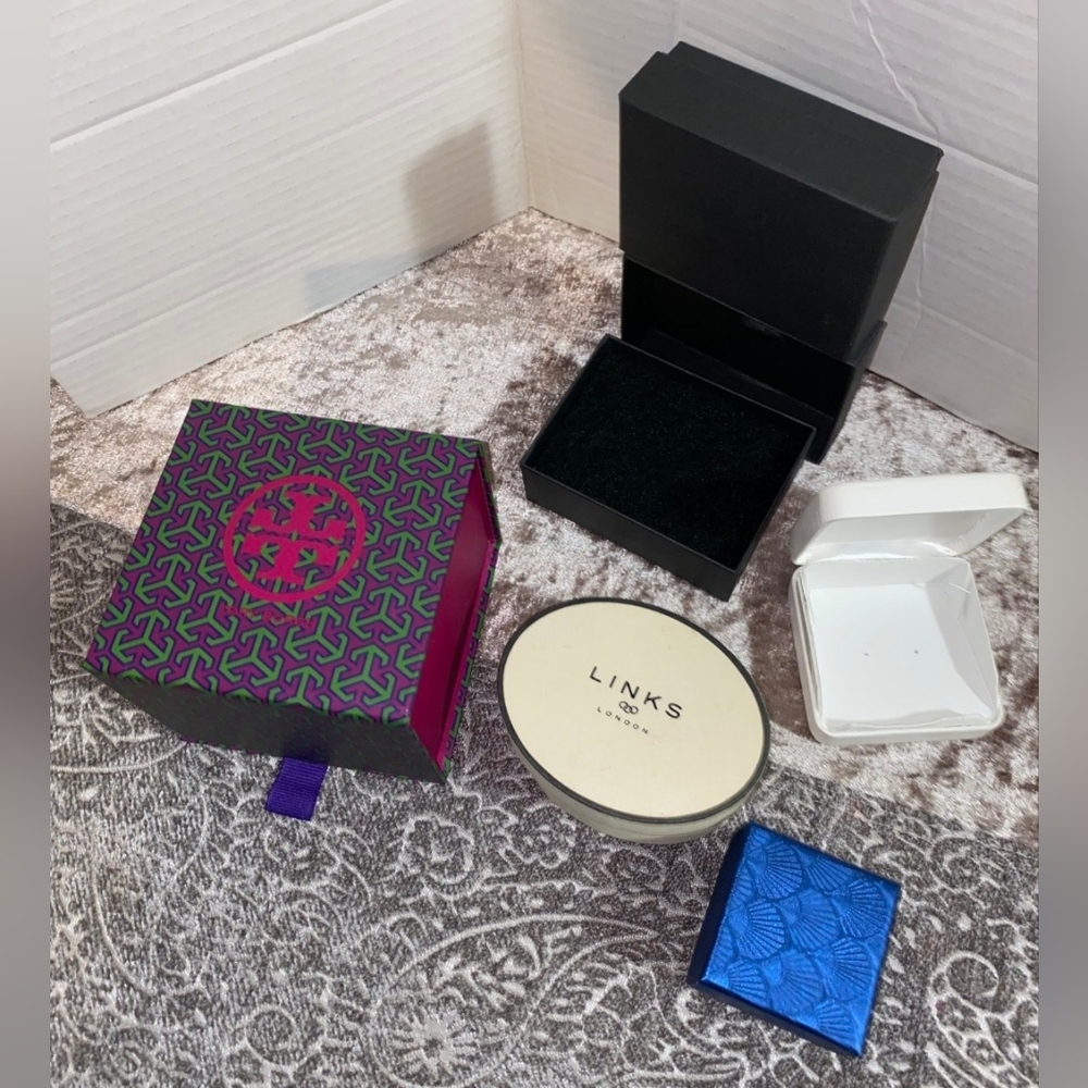 Tory Burch Jewlery Gift Box & Assorted Jewelry Boxes.